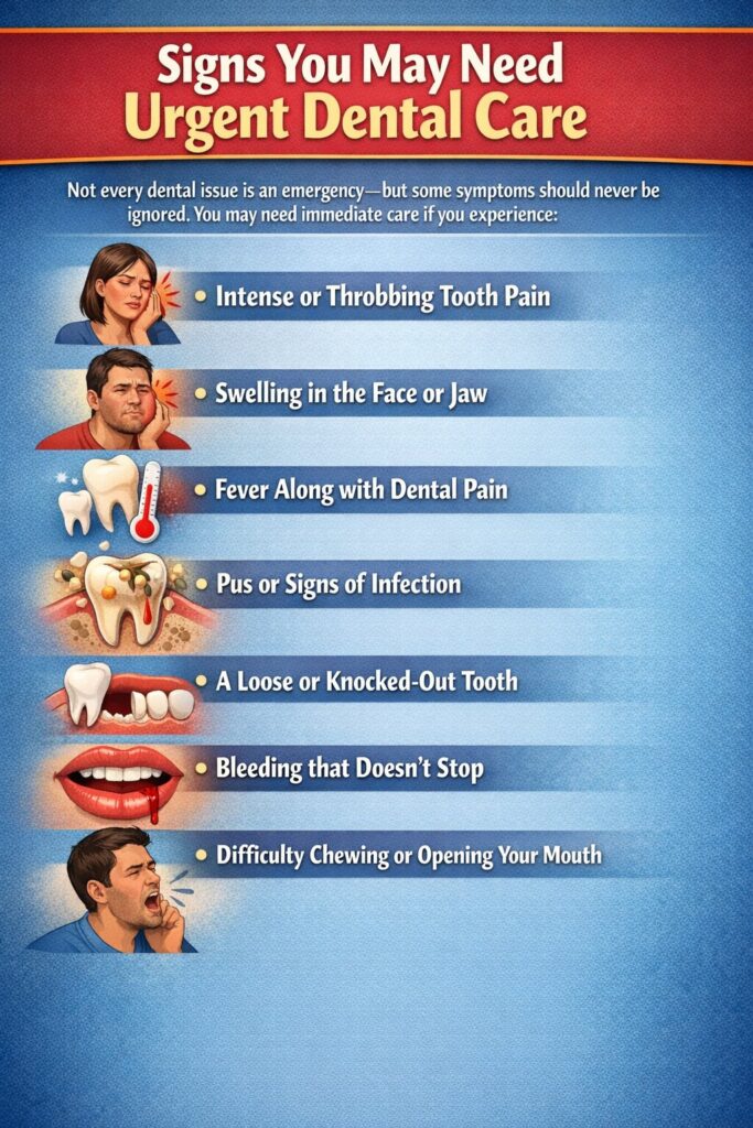 Signs You May Need Urgent Dental Care